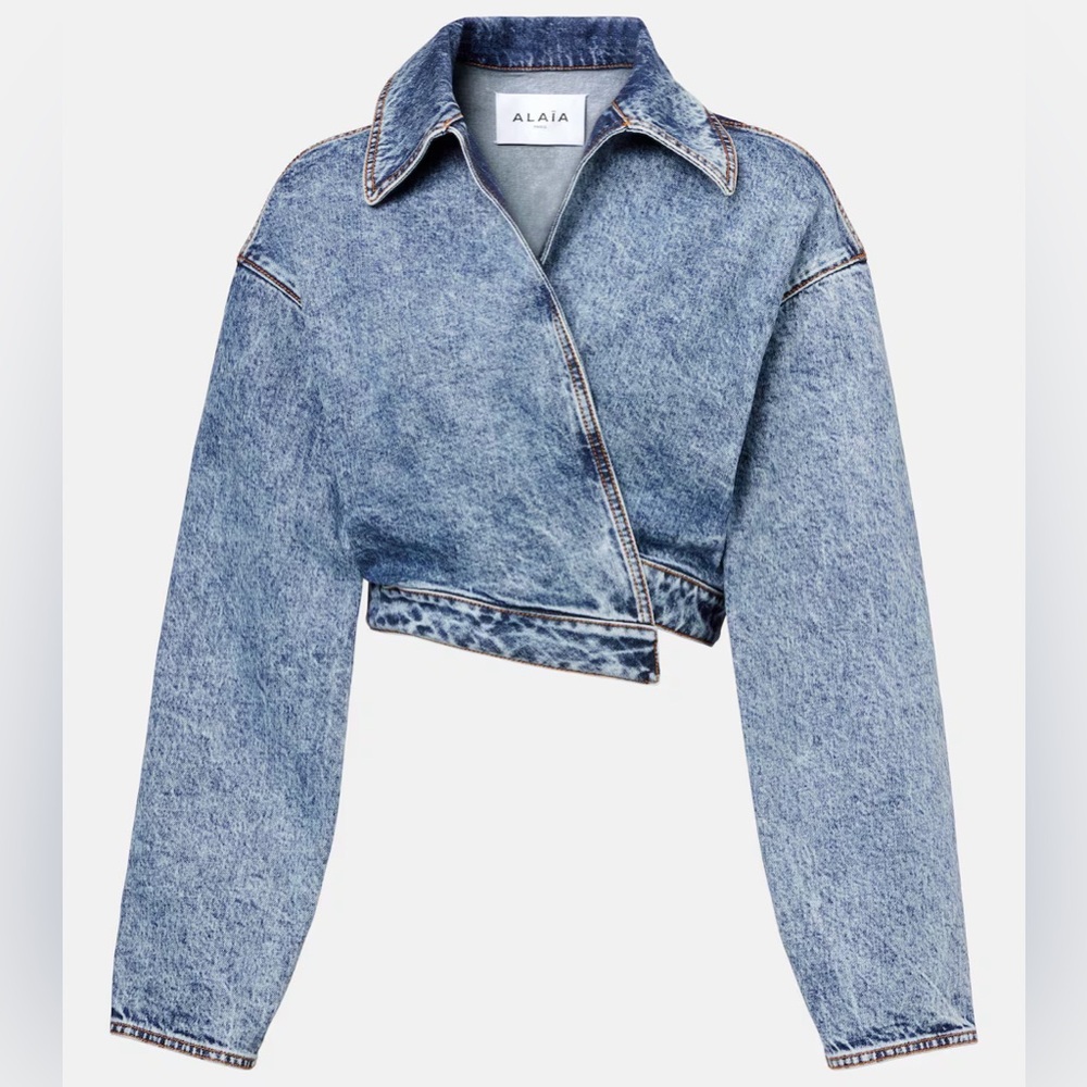 Alaïa Denim Spiral Jacket